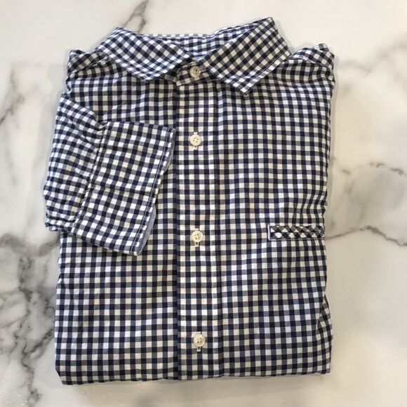 Cremiuex Slim Fit Gingham Buttun Up Sz. L - Picture 3 of 7